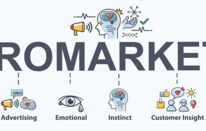 Neuromarketing Banner Web Icon For Business And Social Media Marketing, Brain, Purchase, Science, Customer Insight And Advertise. Minimal Vector Infographic.